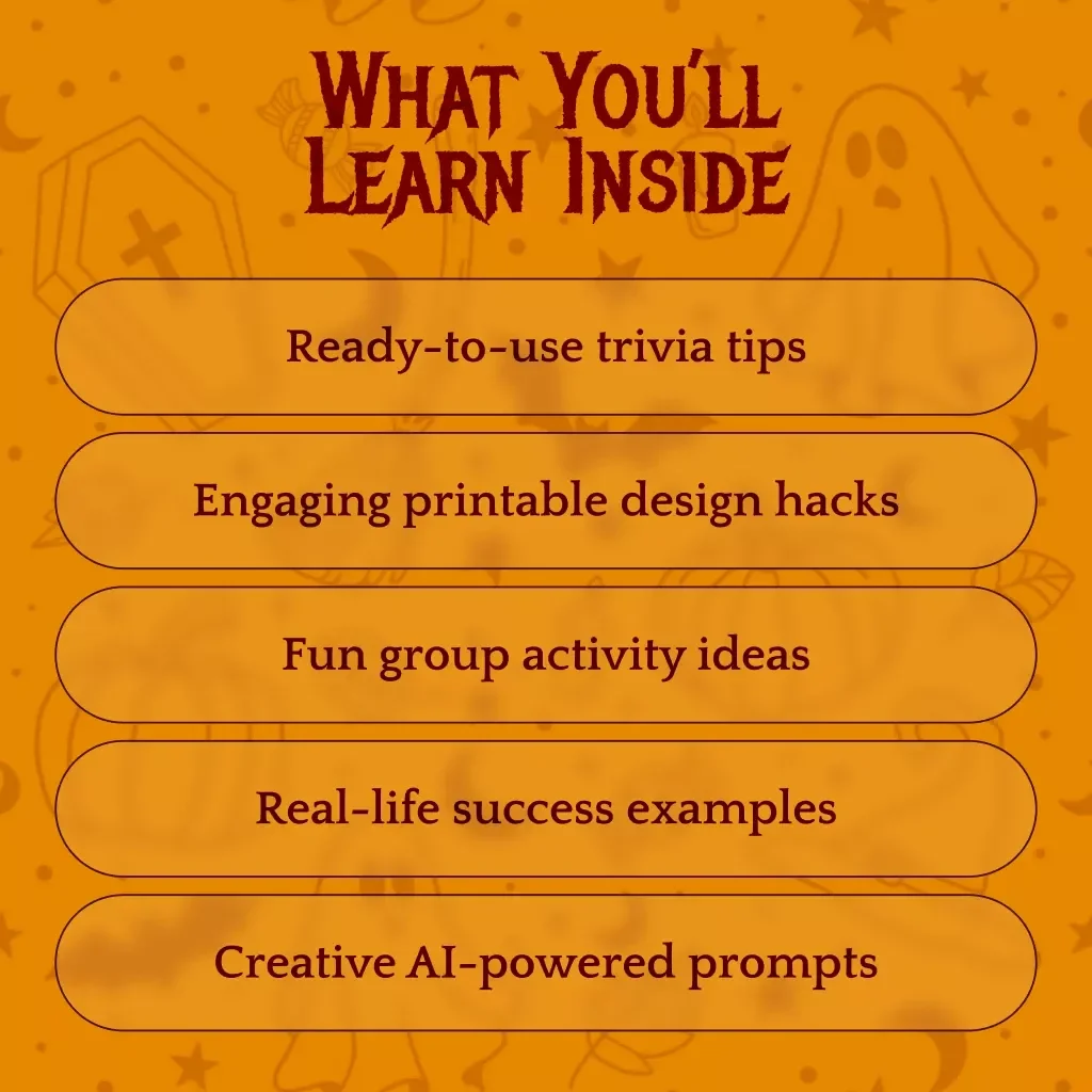 Halloween Trivia Magic for Spellbinding Fun | Ultimate Halloween Trivia Printable eBook & Party Guide | Digital Download Game Night Checklist