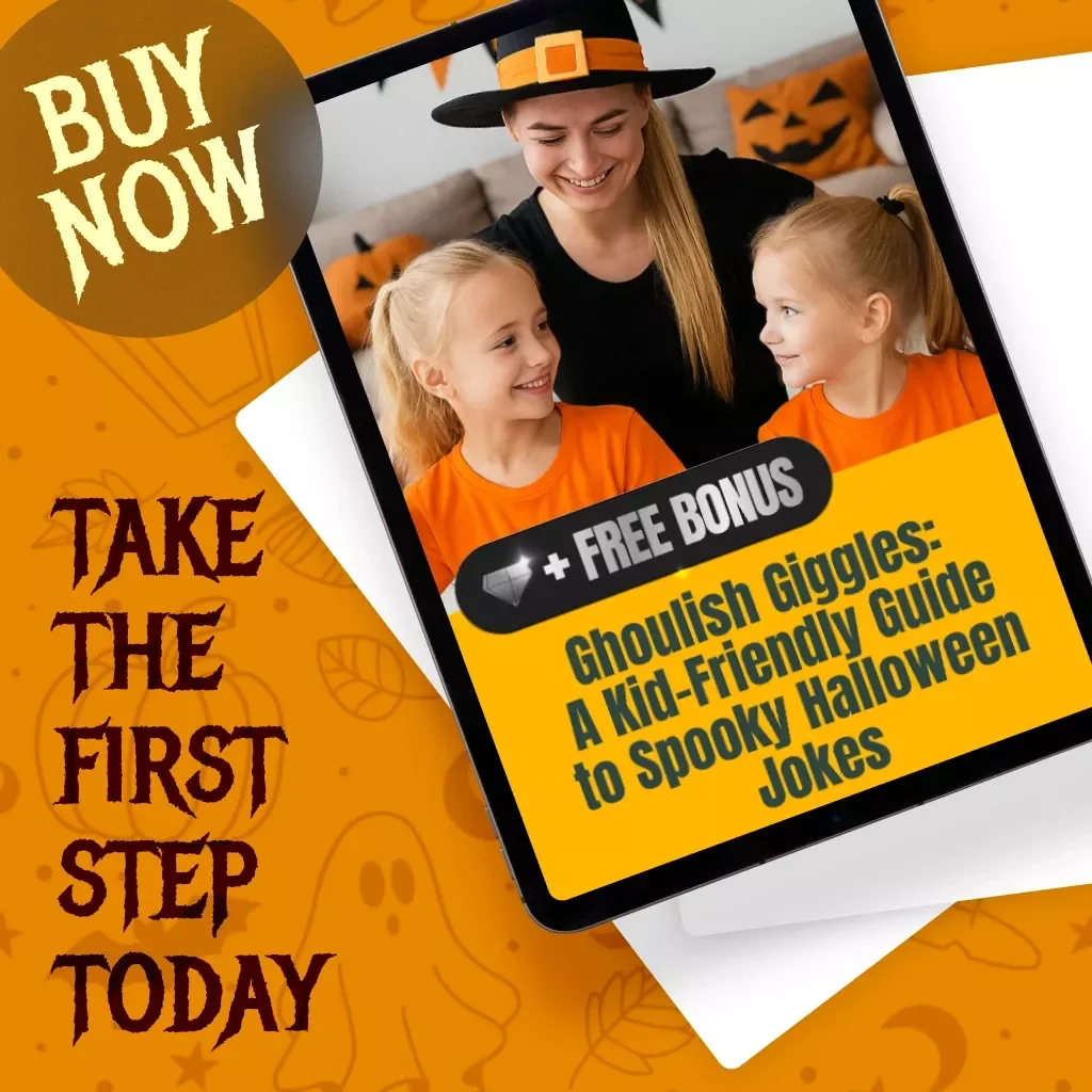 Ghoulish Giggles: A Kid-Friendly Guide to Spooky Halloween Jokes – Fun Spooky Jokes for Kids, DIY Halloween Humor, Ghosts, Monsters & Pumpkin Laughs