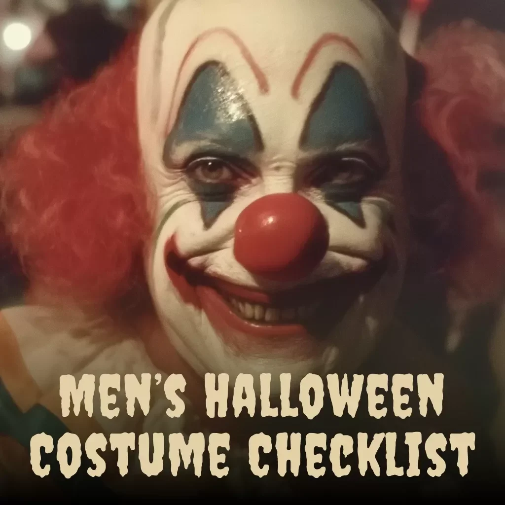 Men’s Halloween Costume Checklist | Digital Download | Printable Guide for Men’s Halloween Costume Ideas, DIY & Store-Bought Inspiration