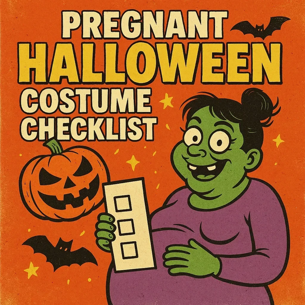 Pregnant Halloween Costume Checklist | Digital Download Guide for Cute, Funny, Spooky & Pop-Culture Maternity Halloween Costumes
