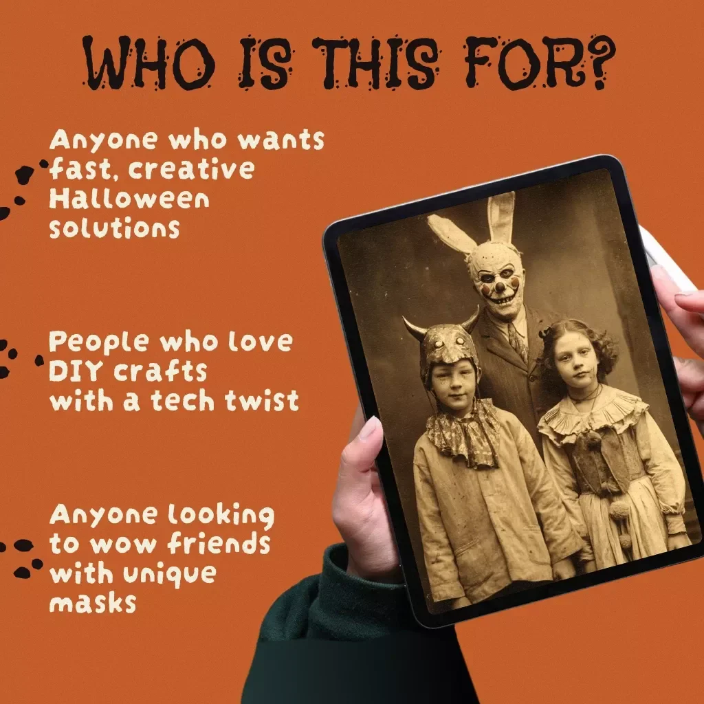 AI Costume Magic: Create Printable Halloween Masks in Minutes | Digital Download Guide | How AI Helps Generate Printable Halloween Masks | eBook, DIY Checklist & Creative Ideas