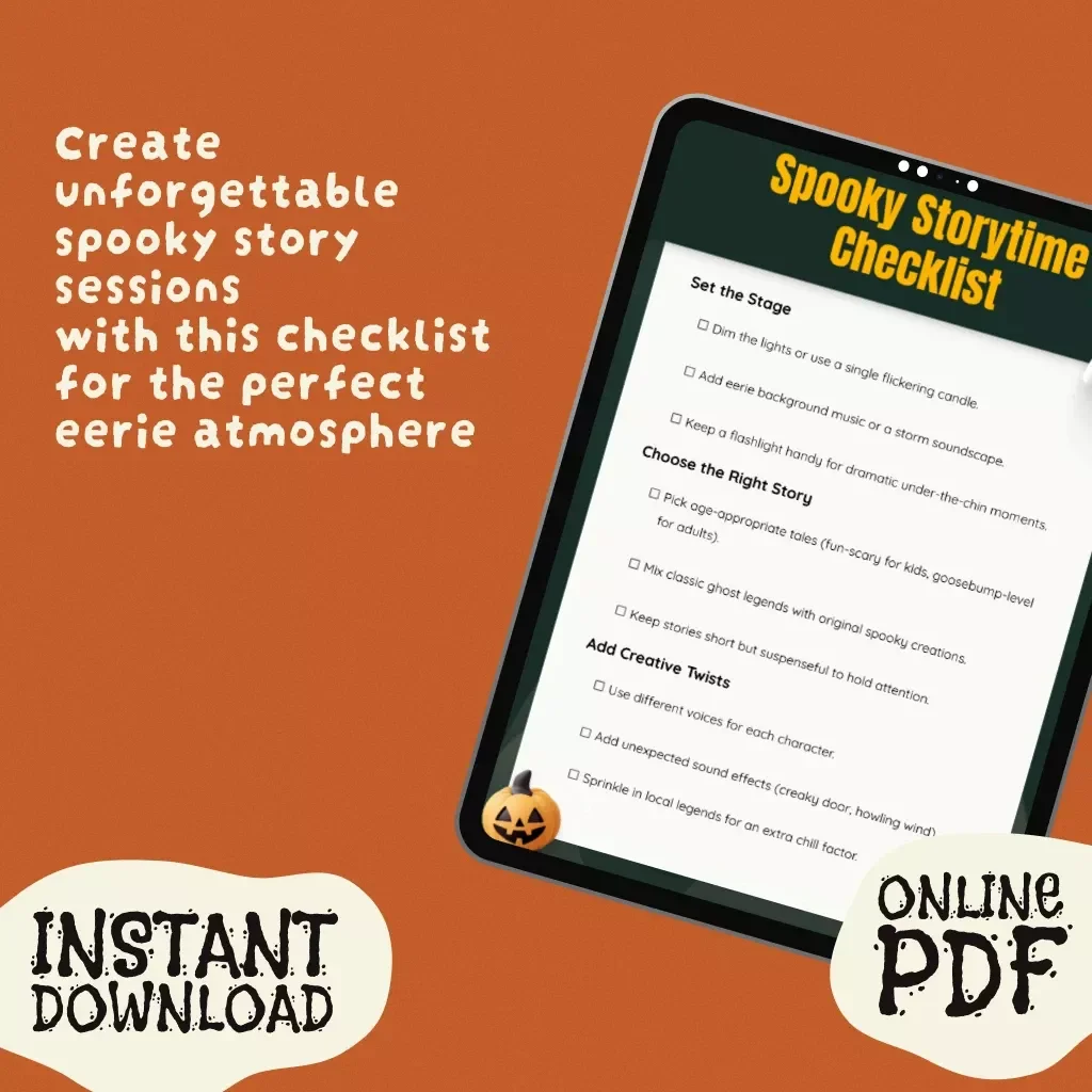 Spooky Storytime Checklist: The Ultimate Guide for Fun and Cozy Spooky Bedtime Stories