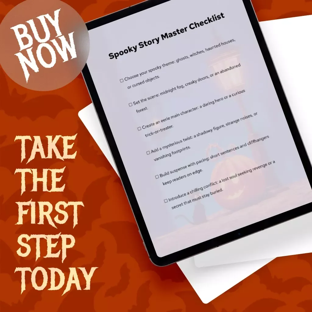 Spooky Story Master Checklist | Halloween Spooky Stories Writing Guide, Digital Download, Haunted House, Ghost & Witch Storytelling Ideas
