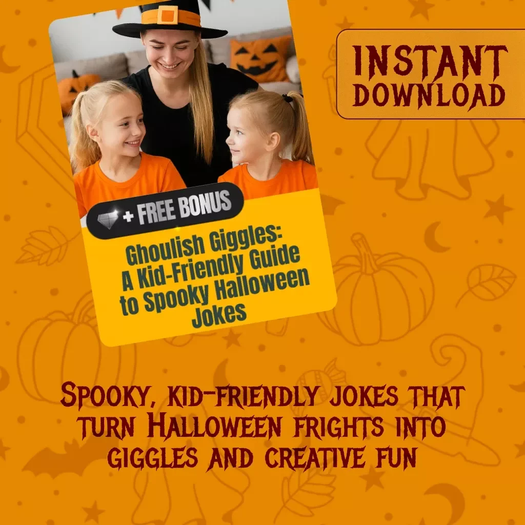 Ghoulish Giggles: A Kid-Friendly Guide to Spooky Halloween Jokes – Fun Spooky Jokes for Kids, DIY Halloween Humor, Ghosts, Monsters & Pumpkin Laughs