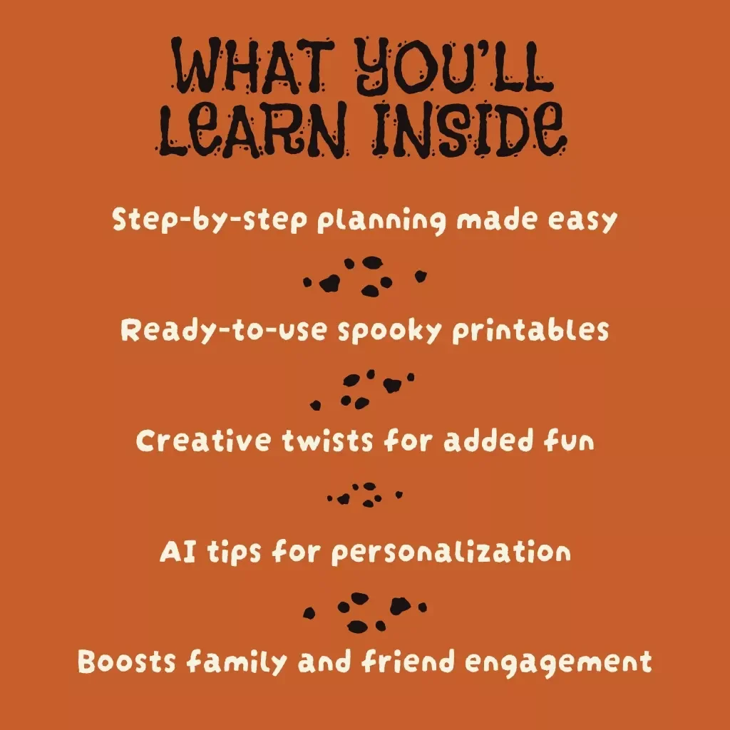 How to Host a Spooktacular Printable Bingo Night | Halloween Party Game Guide | Digital Download eBook for Families, Friends & Classrooms