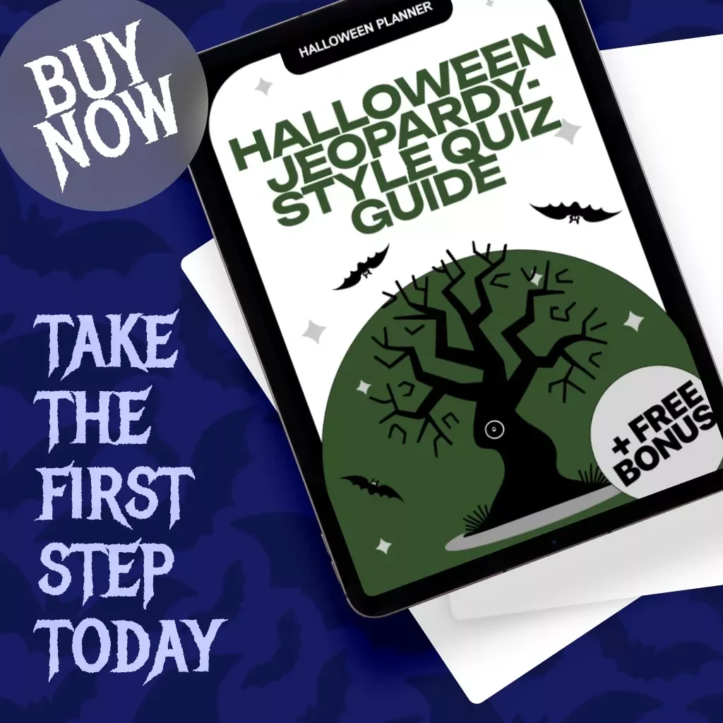 Halloween Jeopardy-Style Quiz Guide | Digital Download for Parties, Teachers, and Fun Halloween Games