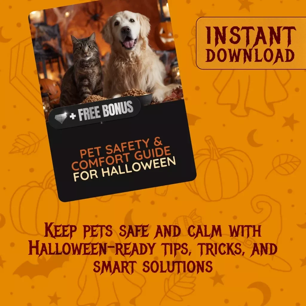 Pet Safety & Comfort Guide for Halloween | Digital Download eBook for Pet Parents | Keep Dogs & Cats Calm, Safe, and Stress-Free During Halloween