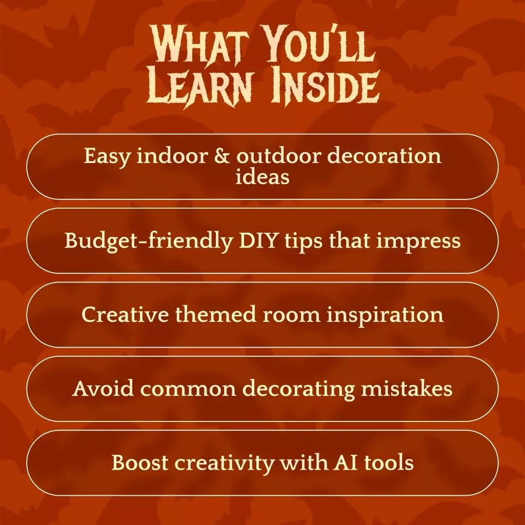 The Guide to Spooky Halloween Decorations – eBook for Creative, Creepy, and Budget-Friendly Halloween Decor Ideas