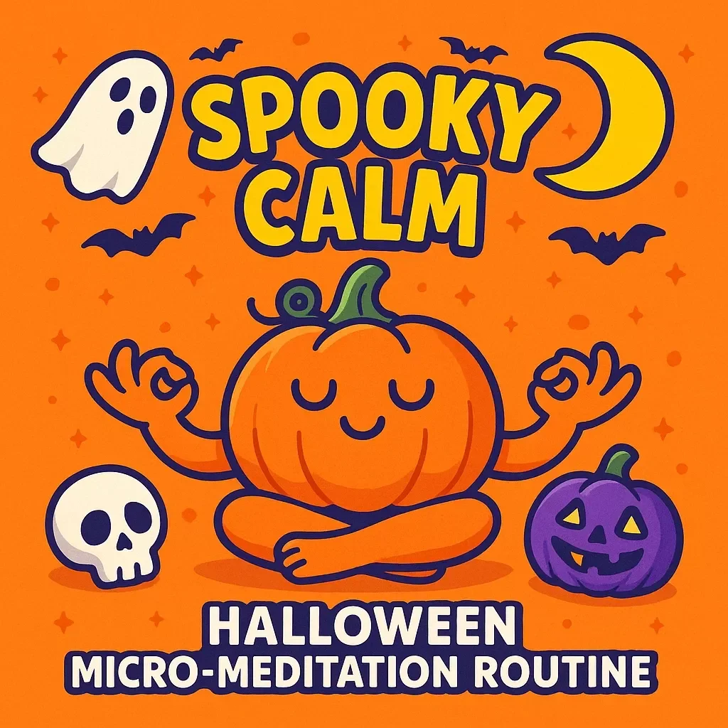 Spooky Calm: Halloween Micro-Meditation Routine Guide | Quick Mindfulness eBook for Halloween Relaxation and AI-Powered Meditation Prompts