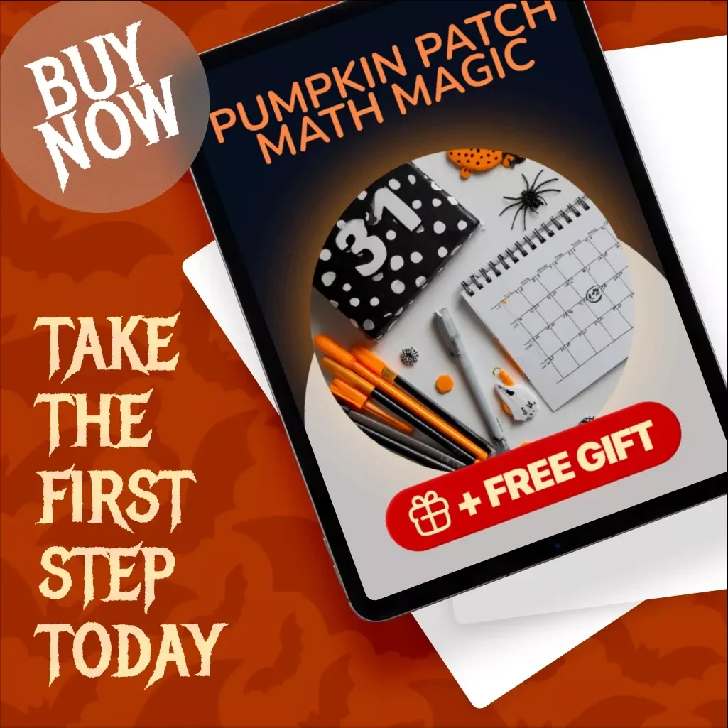 Pumpkin Patch Math Magic | Halloween Pumpkin Math Puzzle Printables Guide | Fun eBook for Teachers, Homeschool & Classroom Learning