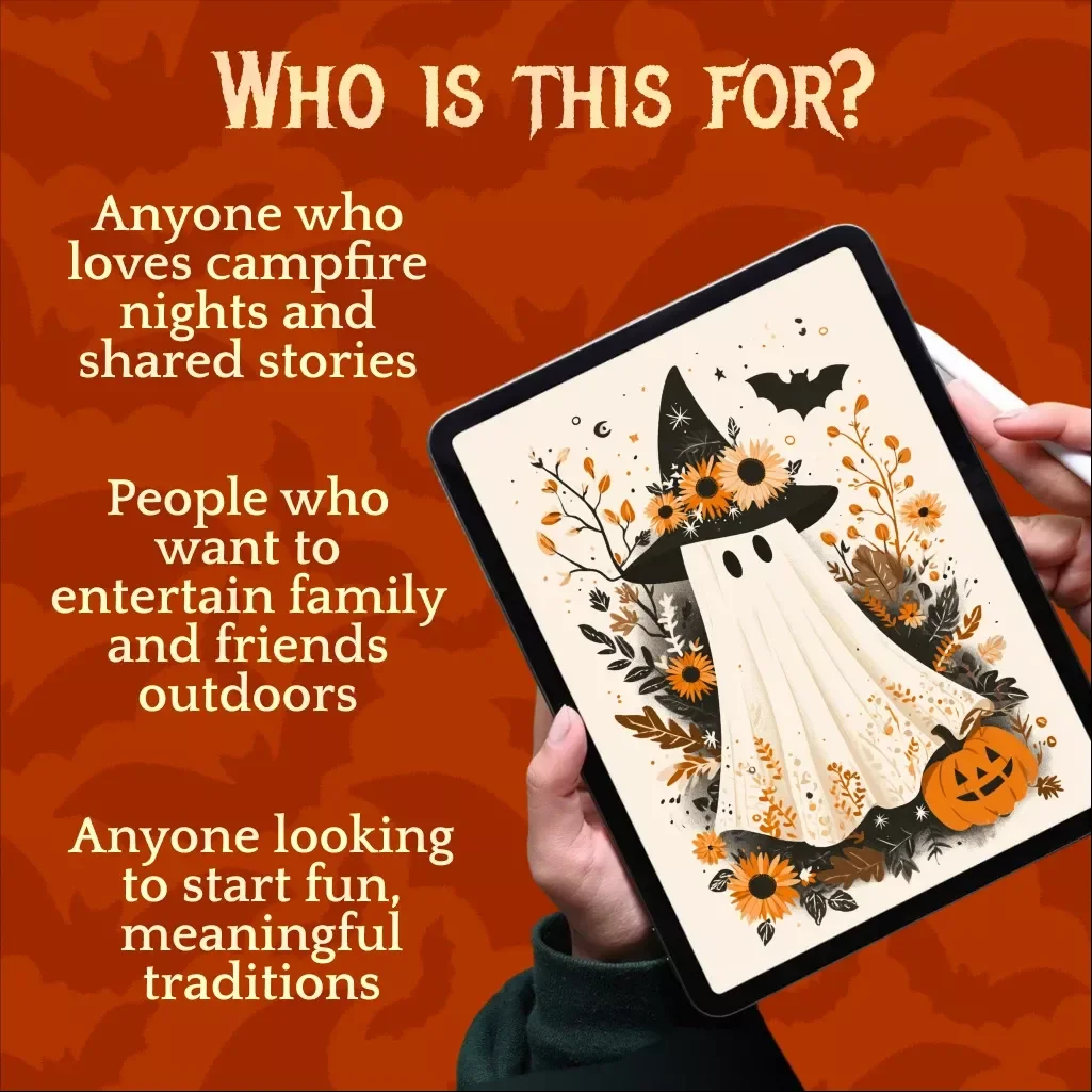 Tales by the Firelight | Spooky Campfire Stories eBook | Digital Download Guide for Storytelling, Performance Tips, and Creating Traditions