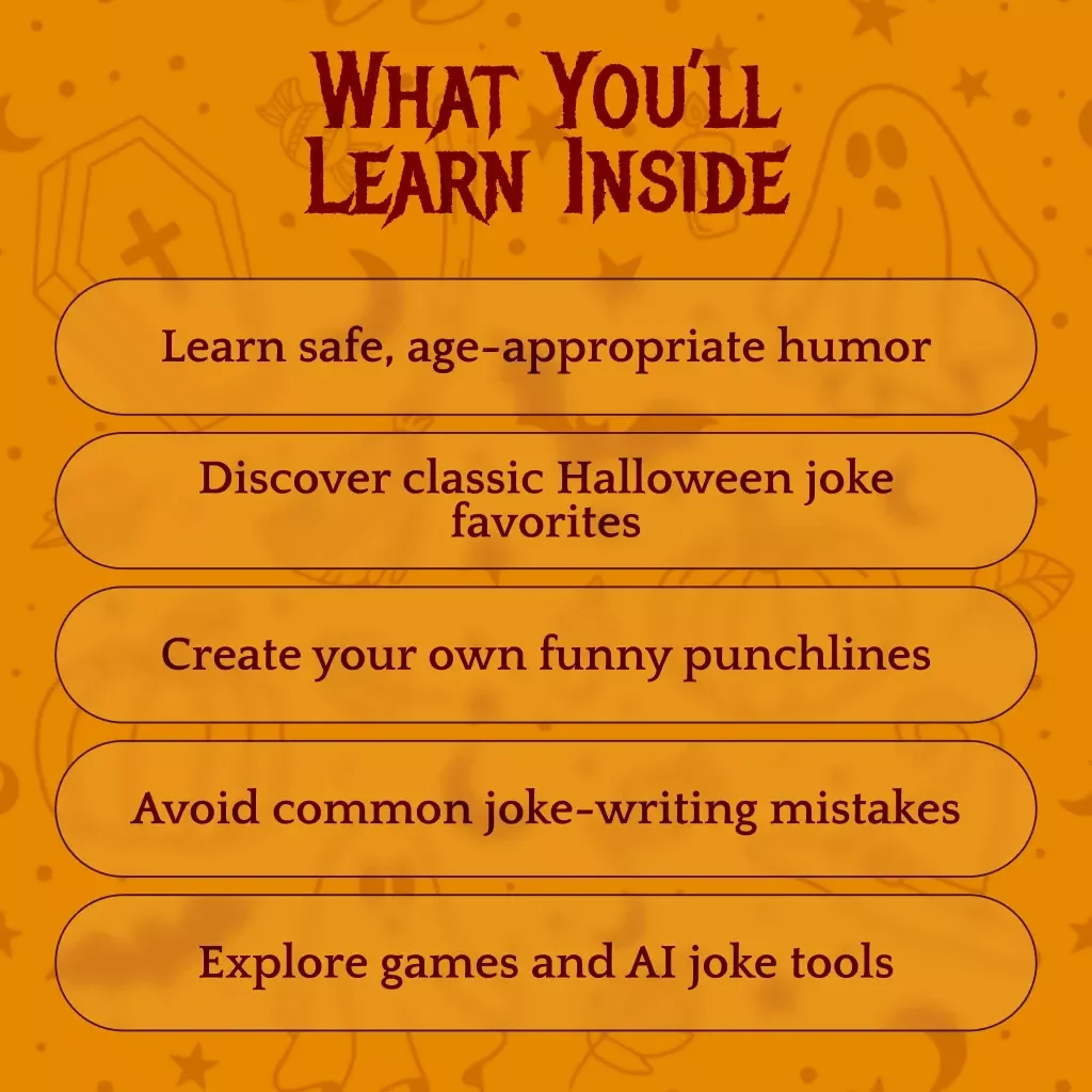Ghoulish Giggles: A Kid-Friendly Guide to Spooky Halloween Jokes – Fun Spooky Jokes for Kids, DIY Halloween Humor, Ghosts, Monsters & Pumpkin Laughs