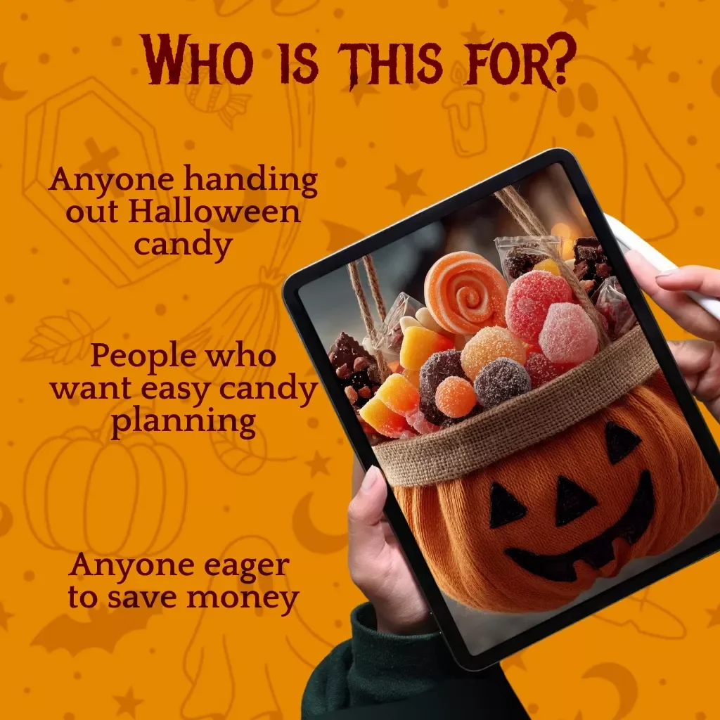 Sweet Savings: Budget Candy Calculator Checklist | Halloween Candy Budgeting Guide | Digital Download eBook for Trick-or-Treat Planning