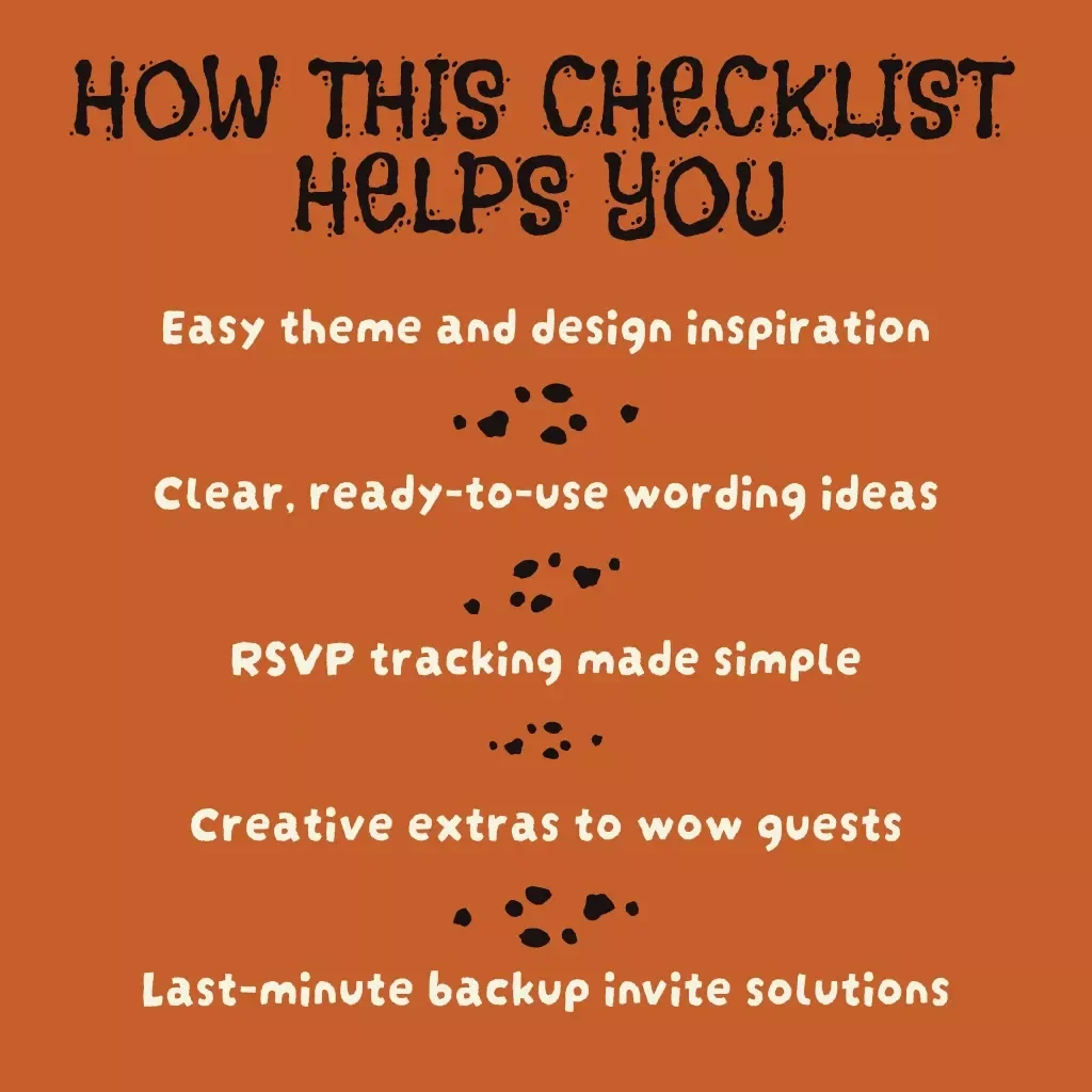 Spooktacular Halloween Party Invite Checklist | Digital Download Halloween Party Invitation Ideas Guide for Hosts