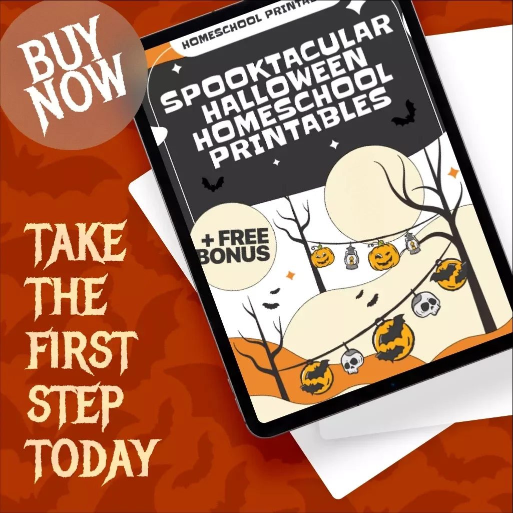 Spooktacular Halloween Homeschool Printables | Digital Download Guide for Designing Halloween Homeschool Printables, eBook, Teaching Resources & DIY Worksheets