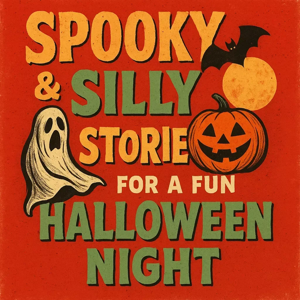 Spooky & Silly Stories for a Fun Halloween Night | eBook of Spooky Funny Stories, Party Guide, Family-Friendly Digital Download