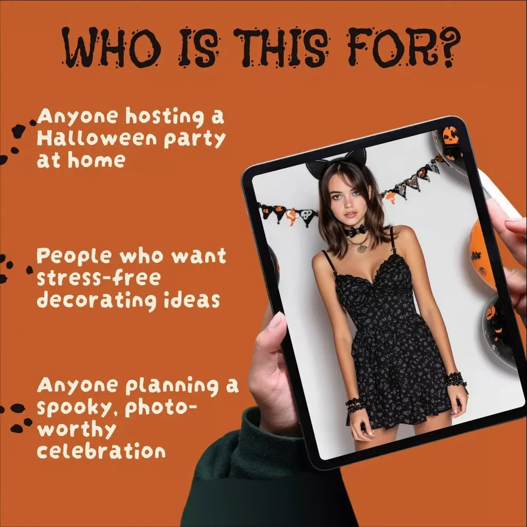 Hauntingly Beautiful Halloween Party Decoration Checklist | Digital Download eBook, Halloween Decor Guide, Spooky Party Planning PDF