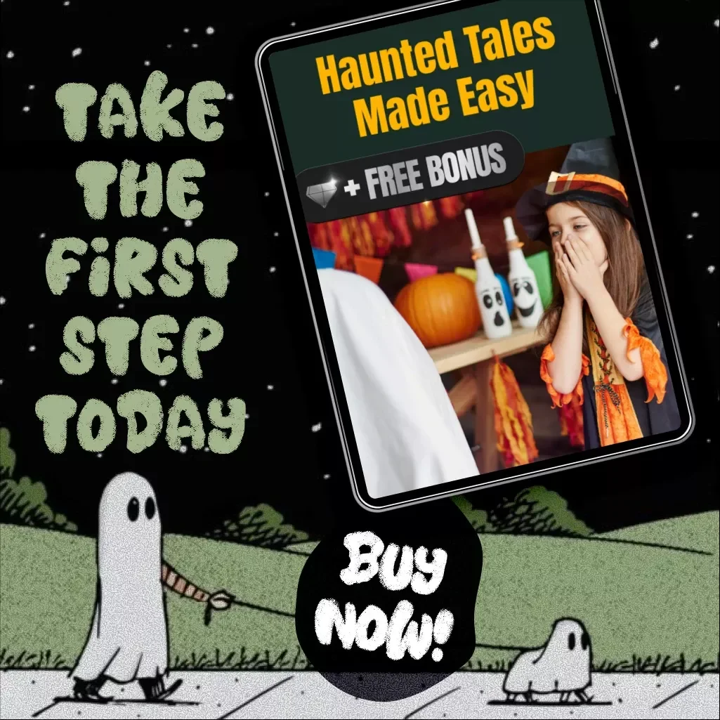Haunted Tales Made Easy | Digital Guide for Writers | Spooky Story Generator Prompts & AI Storytelling eBook