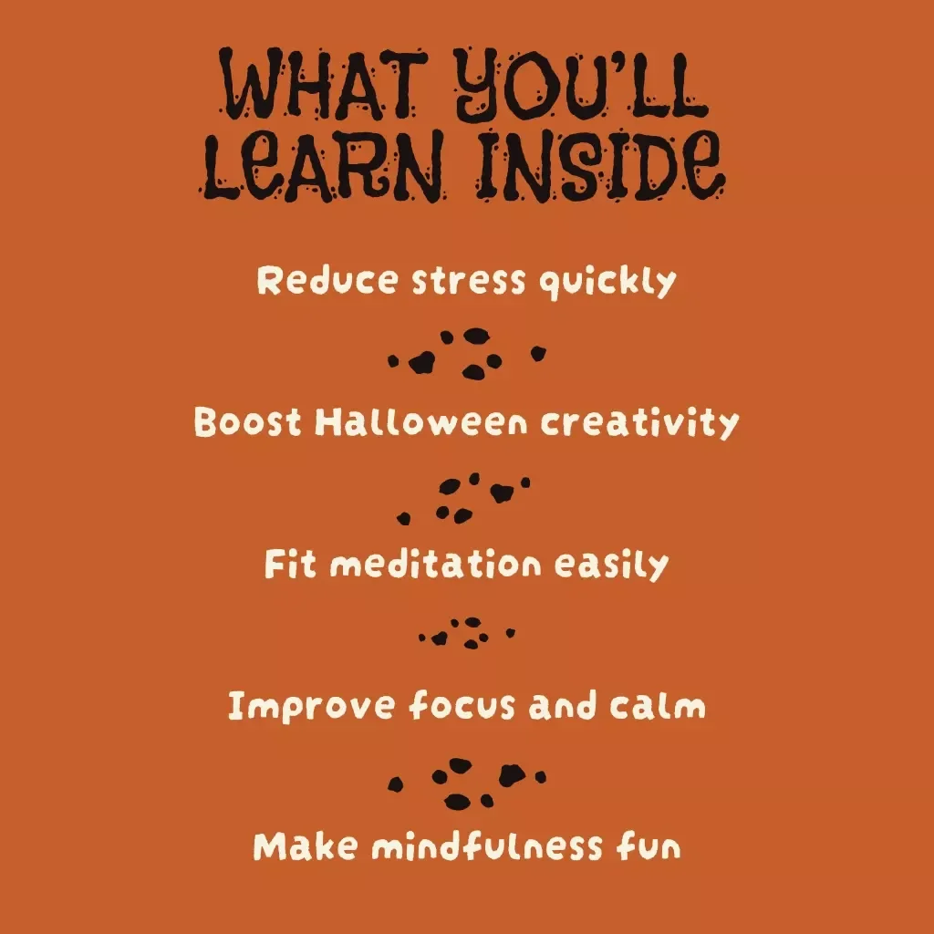 Spooky Calm: Halloween Micro-Meditation Routine Guide | Quick Mindfulness eBook for Halloween Relaxation and AI-Powered Meditation Prompts