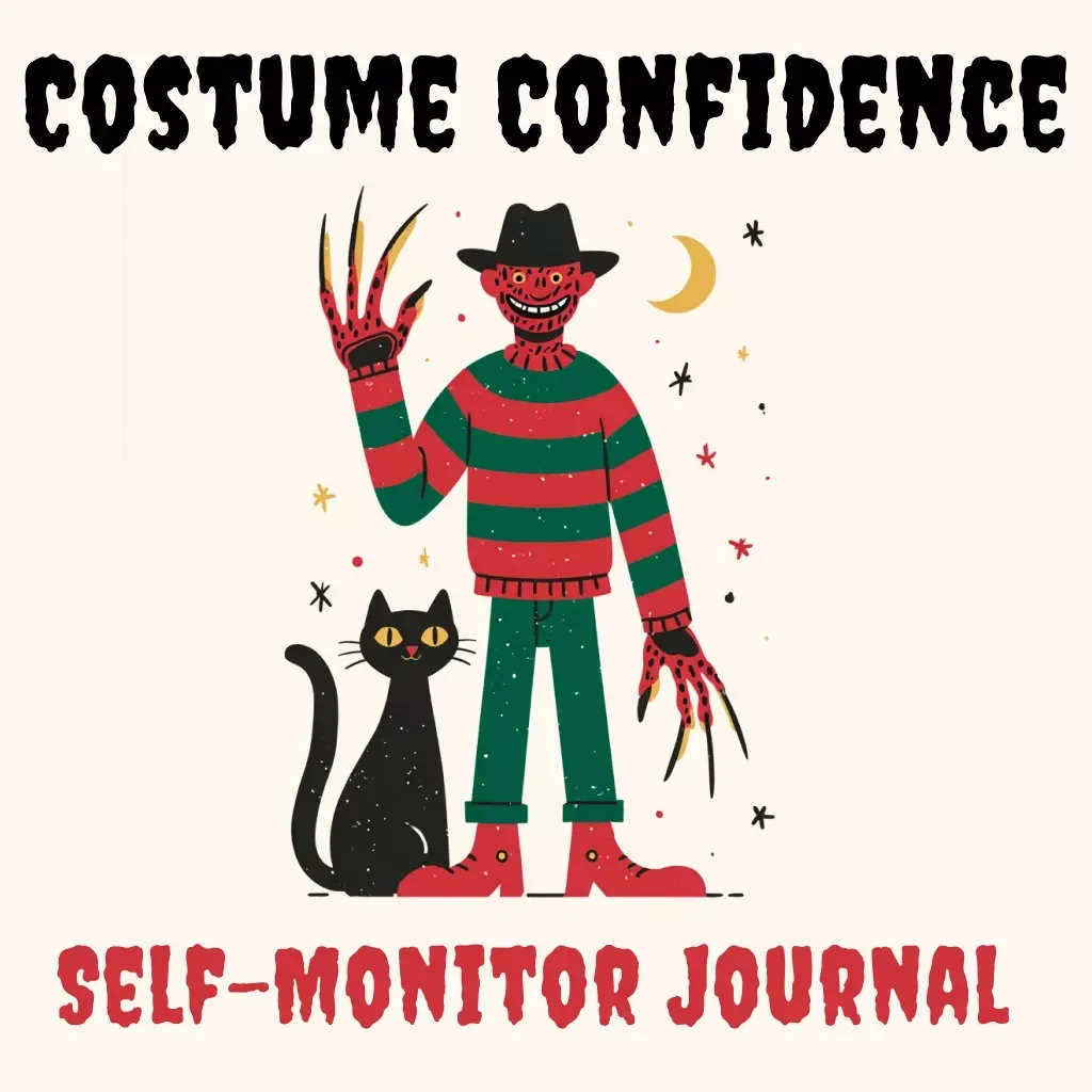 Costume Confidence Self-Monitor Journal | Digital Download Guide for Costume Goals, Confidence Tracking & AI Costume Assistants