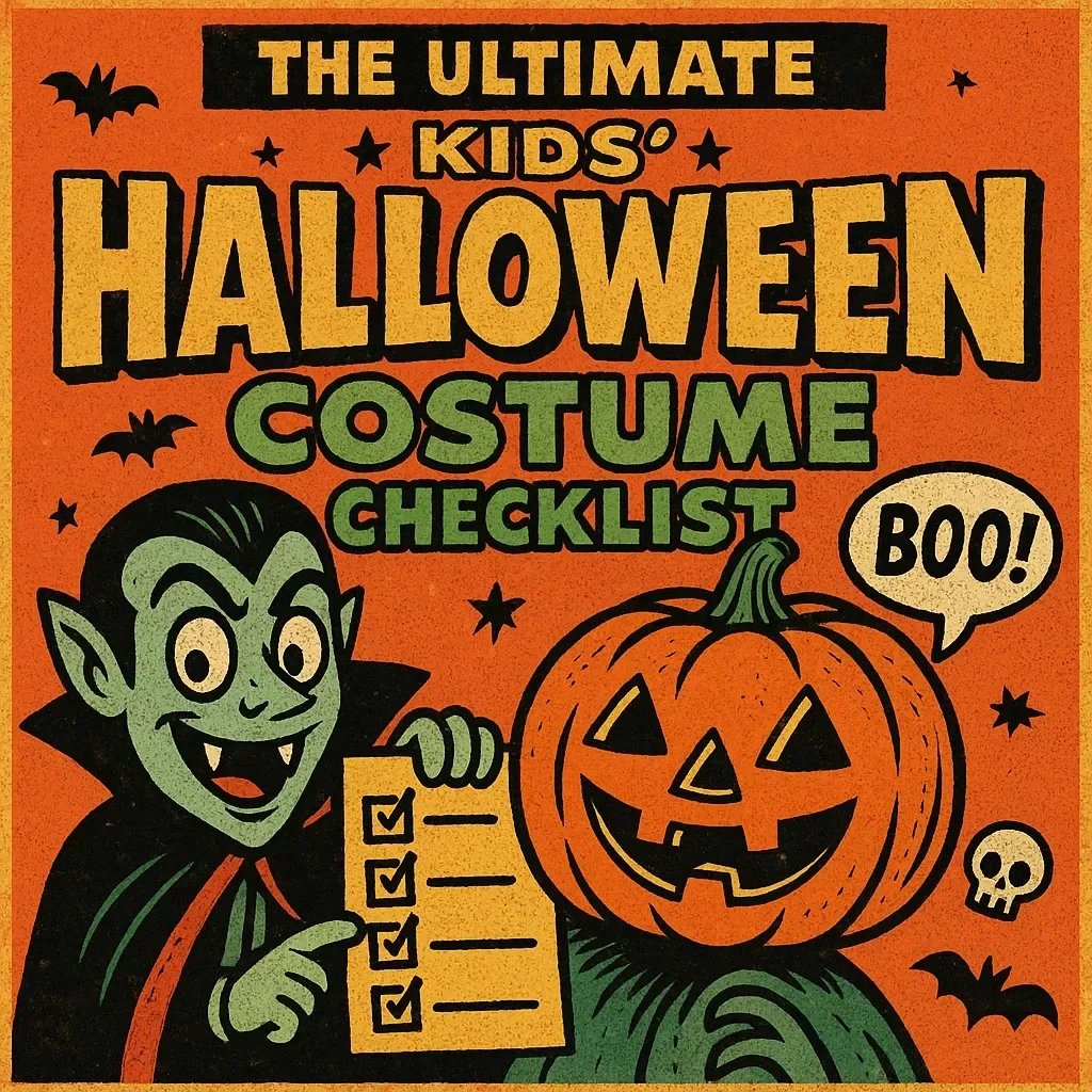 The Ultimate Kids’ Halloween Costume Checklist | Printable Digital Download | Halloween Costumes for Kids Guide & Planner