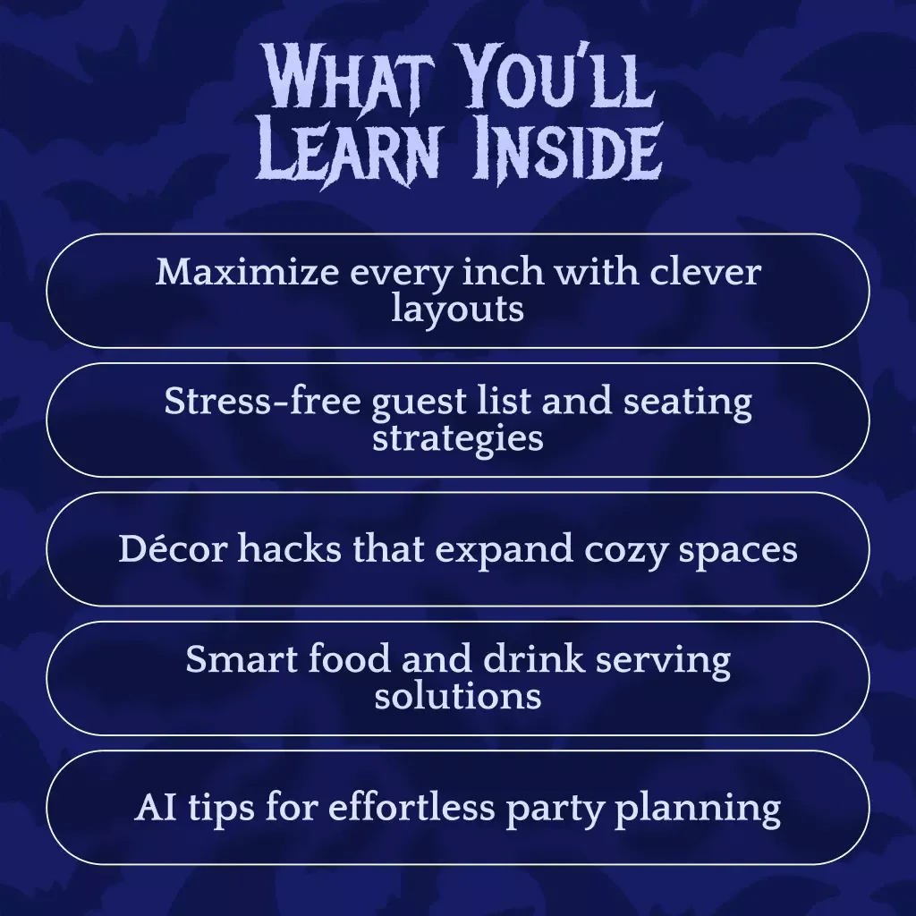 The Guide to Hosting Parties in Small Apartments | Space-Smart Setup Ideas | Party for Tiny Apartments | Digital eBook Download