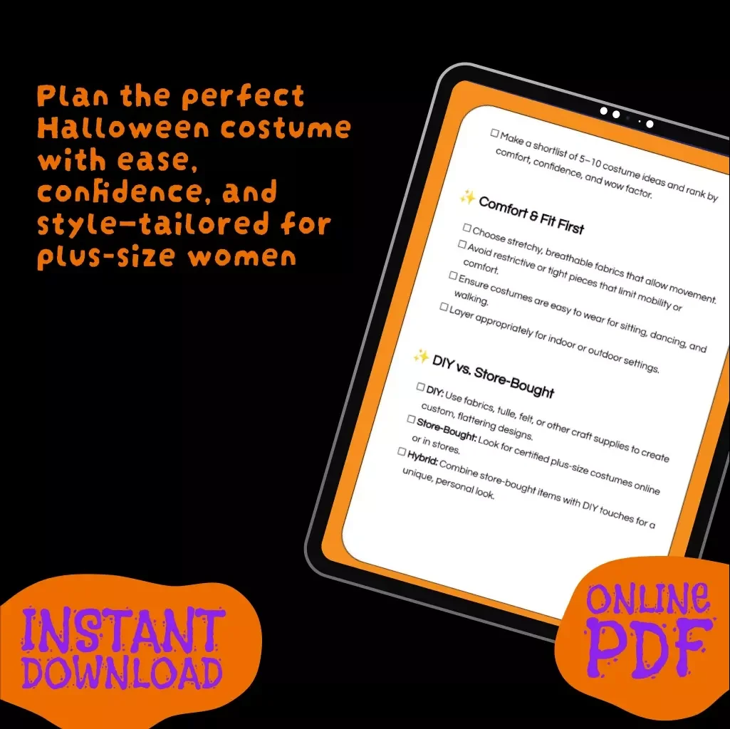 Plus-Size Women’s Halloween Costume Checklist – Your Ultimate Guide for Flawless Costume Planning
