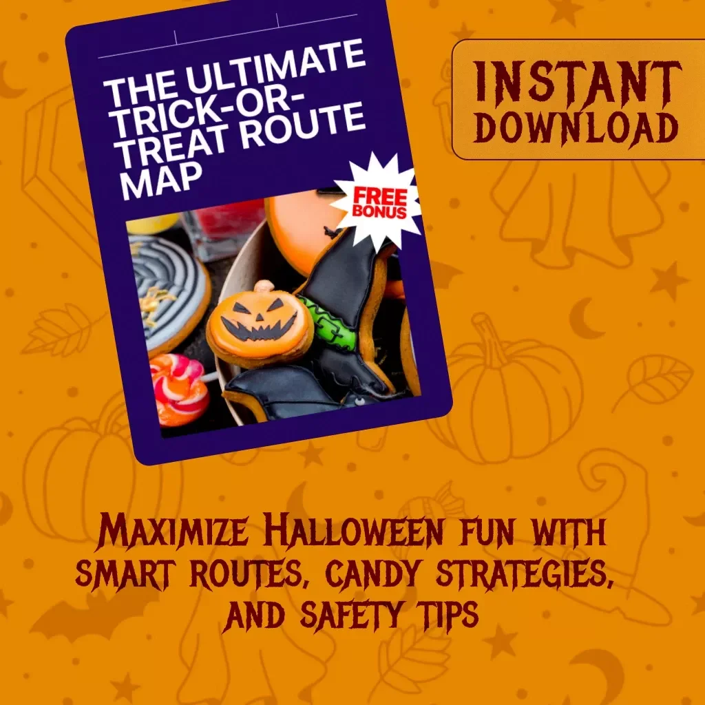 The Ultimate Trick-or-Treat Route Map | Halloween eBook | Digital Download Guide for Planning the Best Candy Haul Night