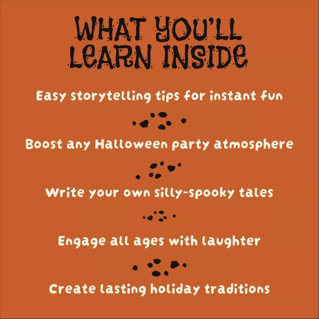 Spooky & Silly Stories for a Fun Halloween Night | eBook of Spooky Funny Stories, Party Guide, Family-Friendly Digital Download