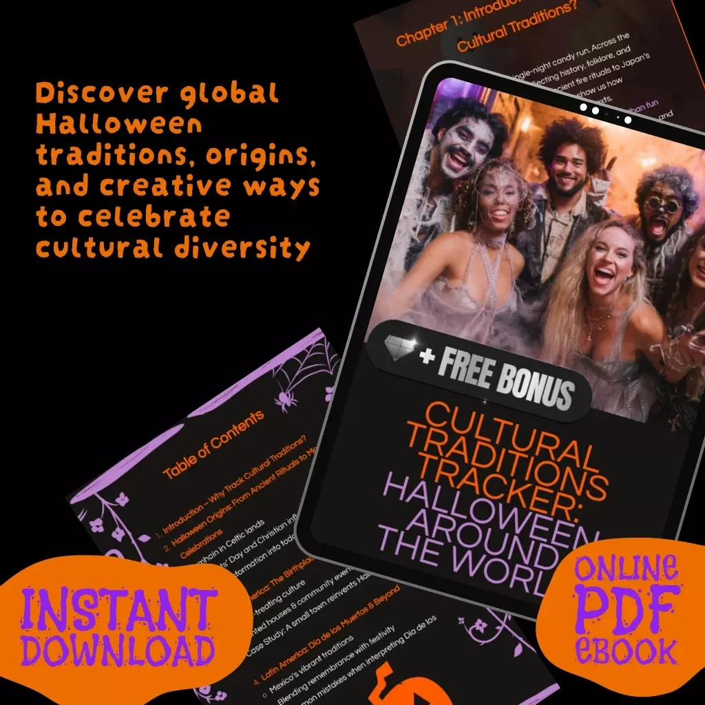 Cultural Traditions Tracker: Halloween Around the World | Ebook Guide to Global Halloween Traditions, Origins, and Celebrations | Cultural Traditions Tracker for Halloween Around the World