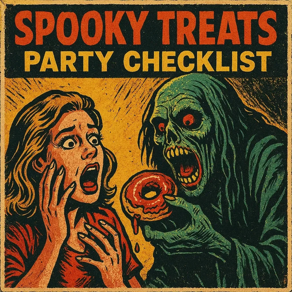 Spooky Treats Party Checklist | Halloween Treat Ideas for Party | Printable Digital Download