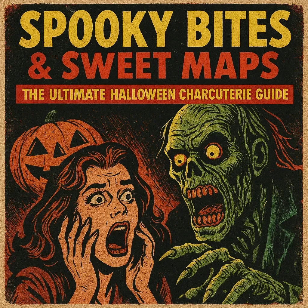 Spooky Bites & Sweet Maps: The Ultimate Halloween Charcuterie Guide | Halloween Charcuterie Map eBook, Digital Party Food Ideas, DIY Entertaining Inspiration