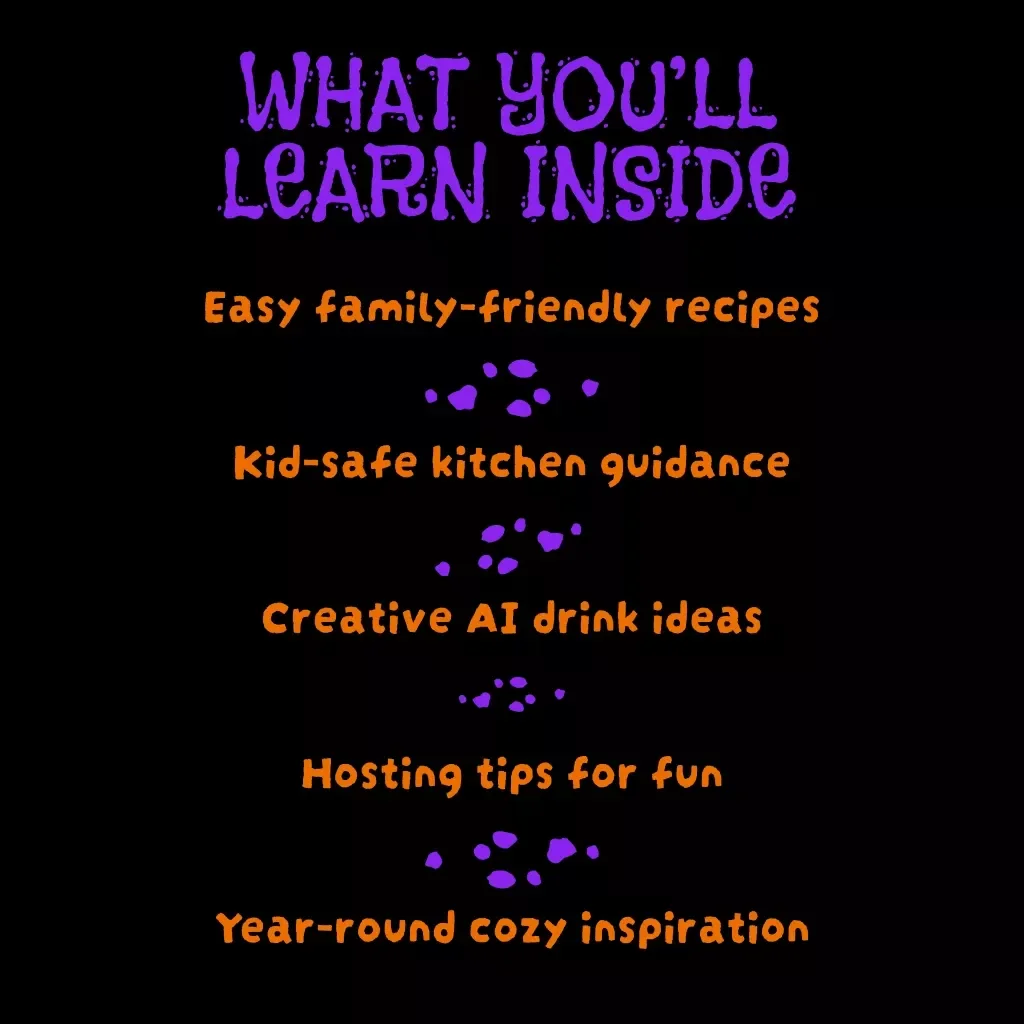 Cozy Guide to Warm Halloween Drinks for All Ages | Ebook of Spooky Hot Chocolate, Cider, and Family-Friendly Recipes