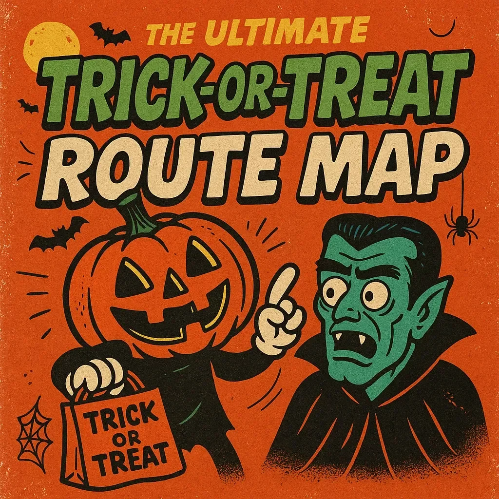 The Ultimate Trick-or-Treat Route Map | Halloween eBook | Digital Download Guide for Planning the Best Candy Haul Night