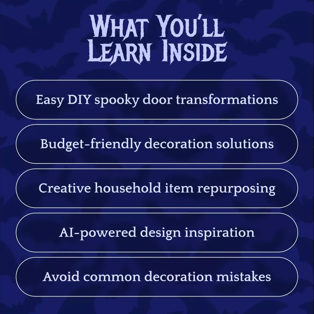 Haunted Door Magic | Spooky Halloween Door Decorations Guide | DIY eBook for Creepy, Budget-Friendly, and AI-Powered Halloween Inspiration