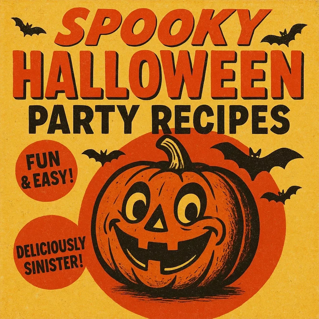Spooky Halloween Party Recipes | eBook for Creepy Cocktails, Haunted Punches, Witch’s Brew Mocktails, Spooky Appetizers, Monster Mains & Terrifying Desserts | Digital Download for Halloween Party Food Ideas