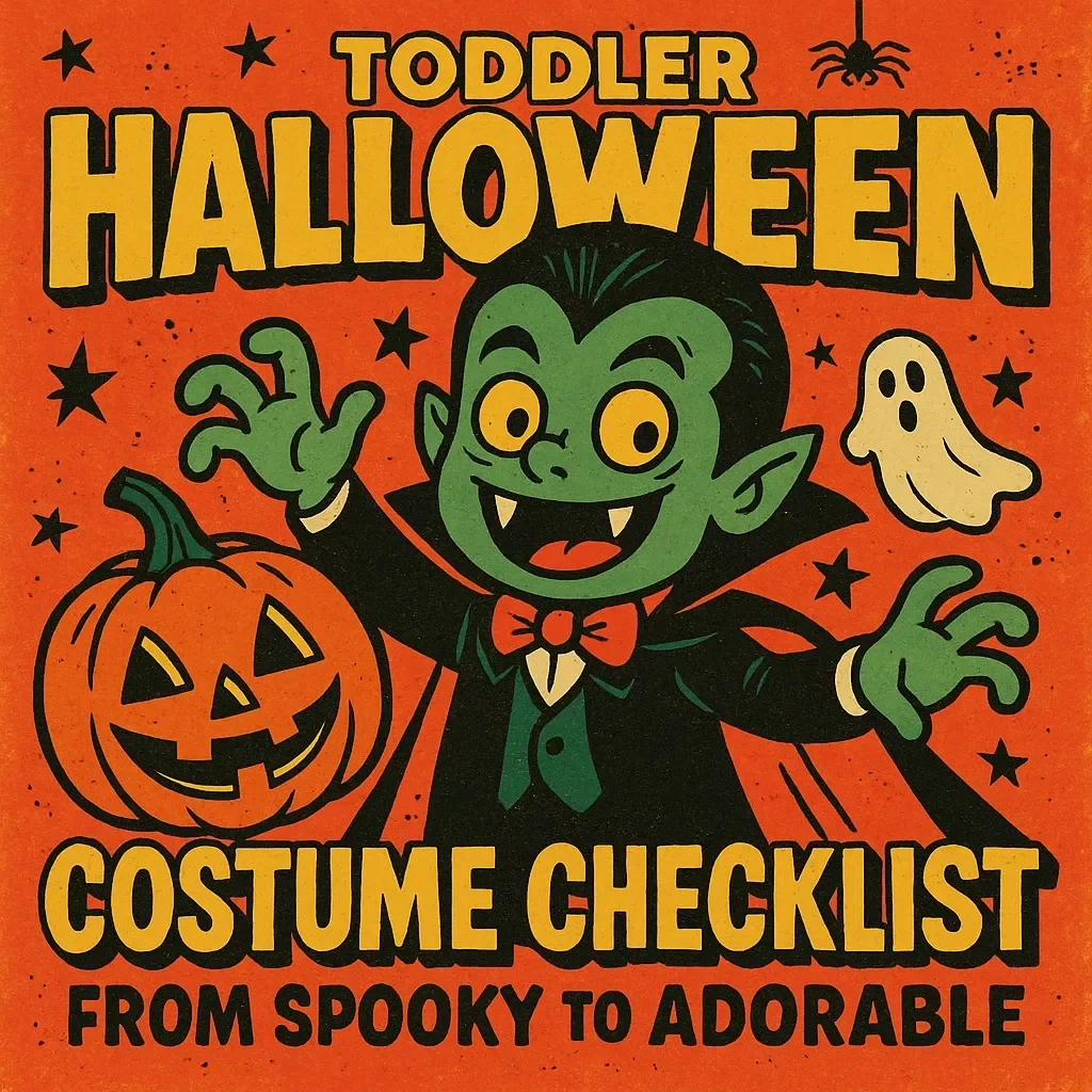 Toddler Halloween Costume Checklist: From Spooky to Adorable | Printable Digital Download | Toddler Halloween Costume Guide, eBook & Planner