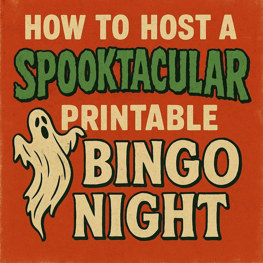 How to Host a Spooktacular Printable Bingo Night | Halloween Party Game Guide | Digital Download eBook for Families, Friends & Classrooms