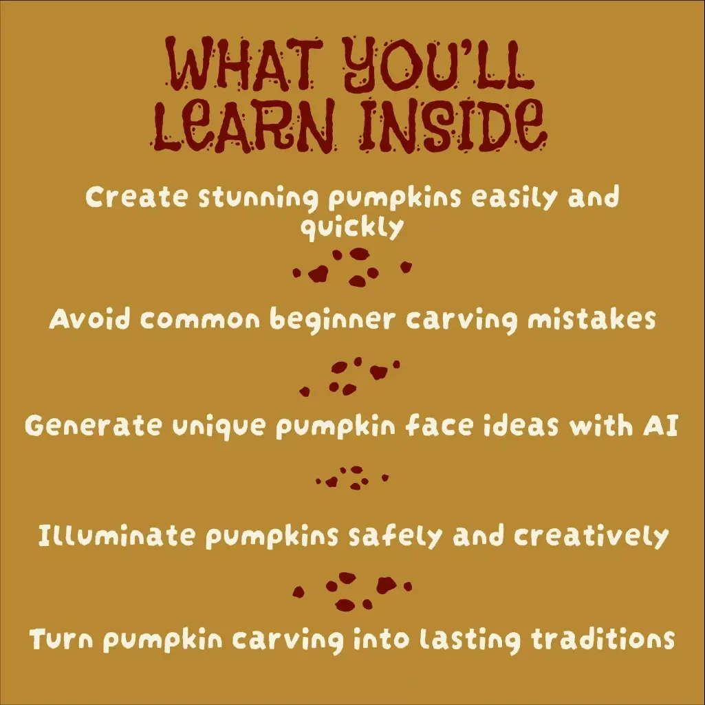 Pumpkin Frights Unleashed: Ultimate Halloween Pumpkin Carving Guide, AI Pumpkin Face Ideas & Spooky Decorating Tips for Beginners and DIY Enthusiasts