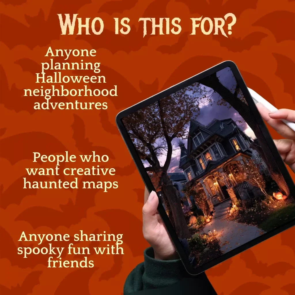 Spook Your Way: Haunted House Route Map Guide | Printable “Haunted House Route Map” Sheet | Digital Download eBook & Checklist