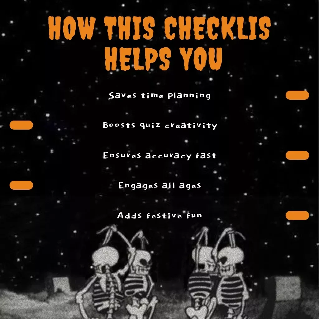 Halloween Superstitions Quiz Checklist | Printable Halloween Party Game | Fun Spooky Digital Download