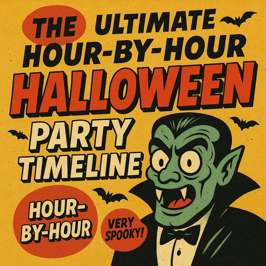 The Ultimate Hour-by-Hour Halloween Party Timeline | Printable Checklist | Digital Download Halloween Party Planner