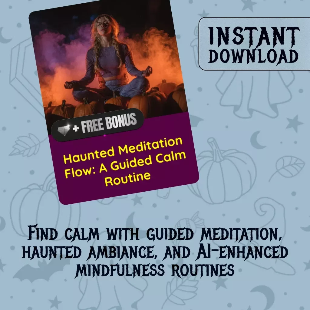 Haunted Meditation Flow: A Guided Calm Routine | Digital Download Guide for Relaxation, Mindfulness & AI-Powered Meditation