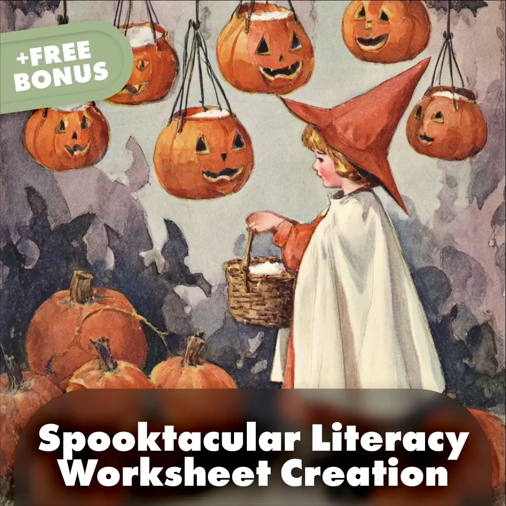 Spooktacular Literacy Worksheet Creation Checklist | Halloween eBook, Teacher Guide, Printable Planning Resource, Digital Download for Literacy Activities