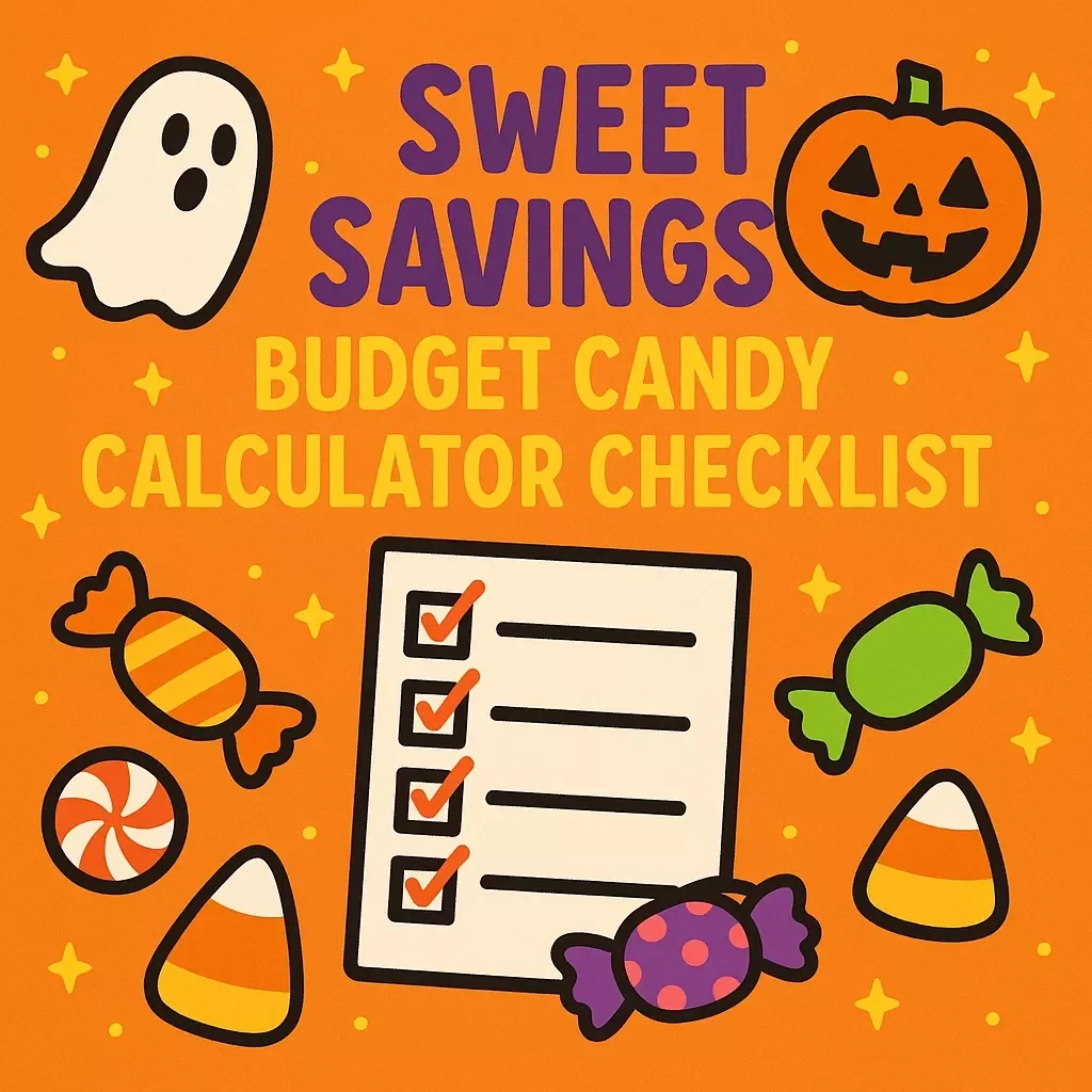 Sweet Savings: Budget Candy Calculator Checklist | Halloween Candy Budgeting Guide | Digital Download eBook for Trick-or-Treat Planning