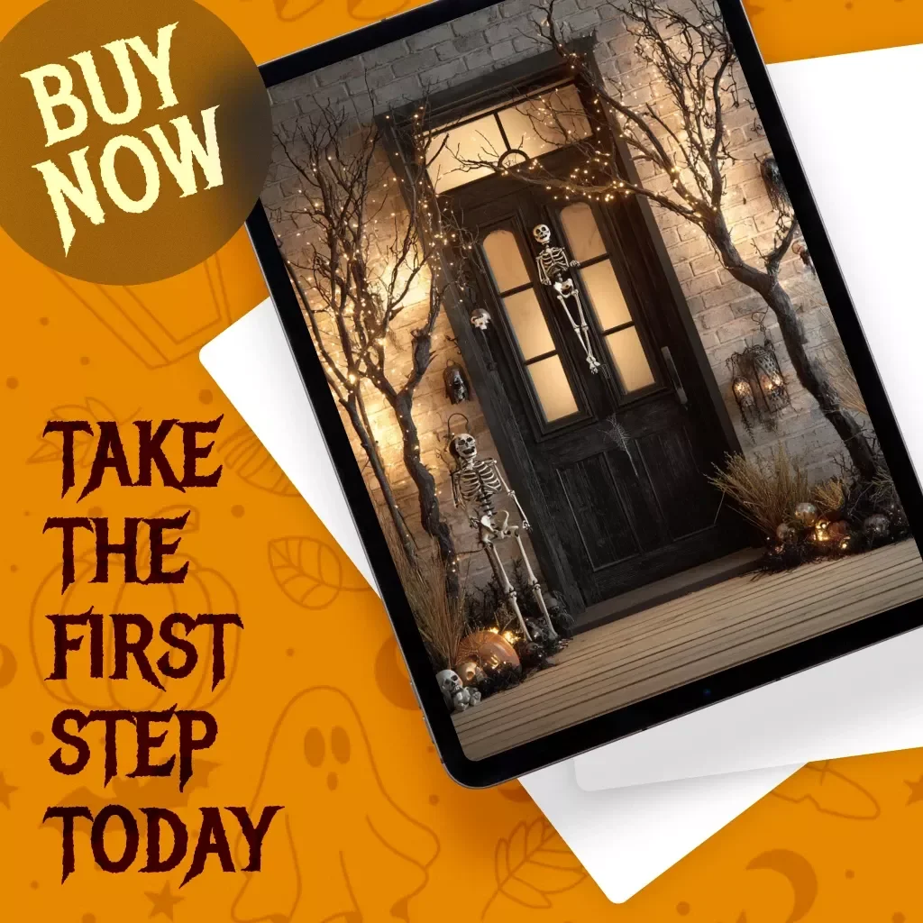 Spooky & Stunning Outdoor Halloween Decoration Checklist | Digital Download | Outdoor Halloween Decoration Ideas Guide