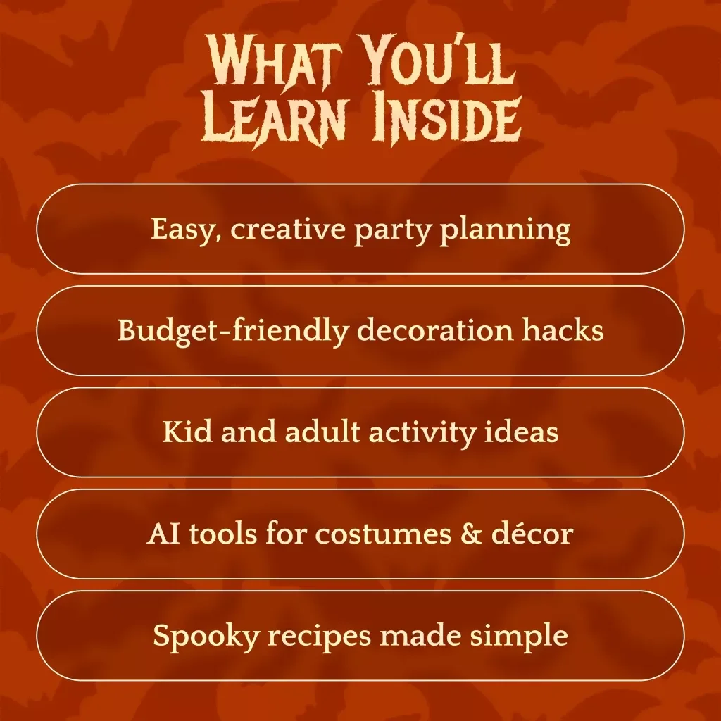 Haunted Weekend Masterplan | Halloween Weekend Game Plan eBook | Digital Download Party Guide