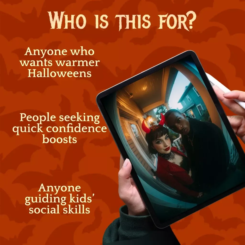 Social Micro-Habits Trick-or-Treat Checklist | Digital Halloween Social Skills Guide | Printable eBook & Checklist for Kids, Families & Hosts | Social Micro-Habits During Trick-Or-Treat