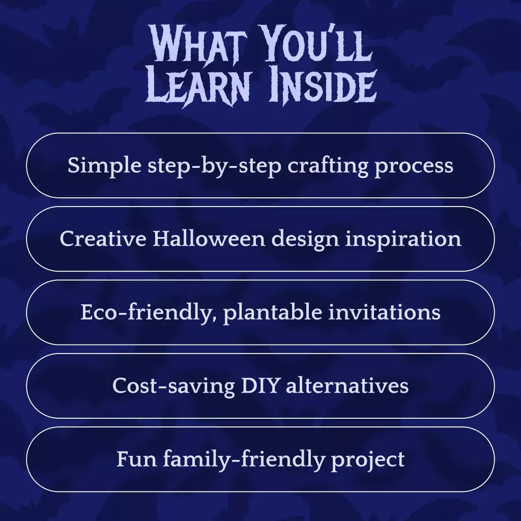 Halloween Magic in Your Hands: Create Your Own Seed-Paper Invitations | DIY Halloween Seed-Paper Invitations Guide, eBook & Checklist for Eco-Friendly Handmade Party Invites
