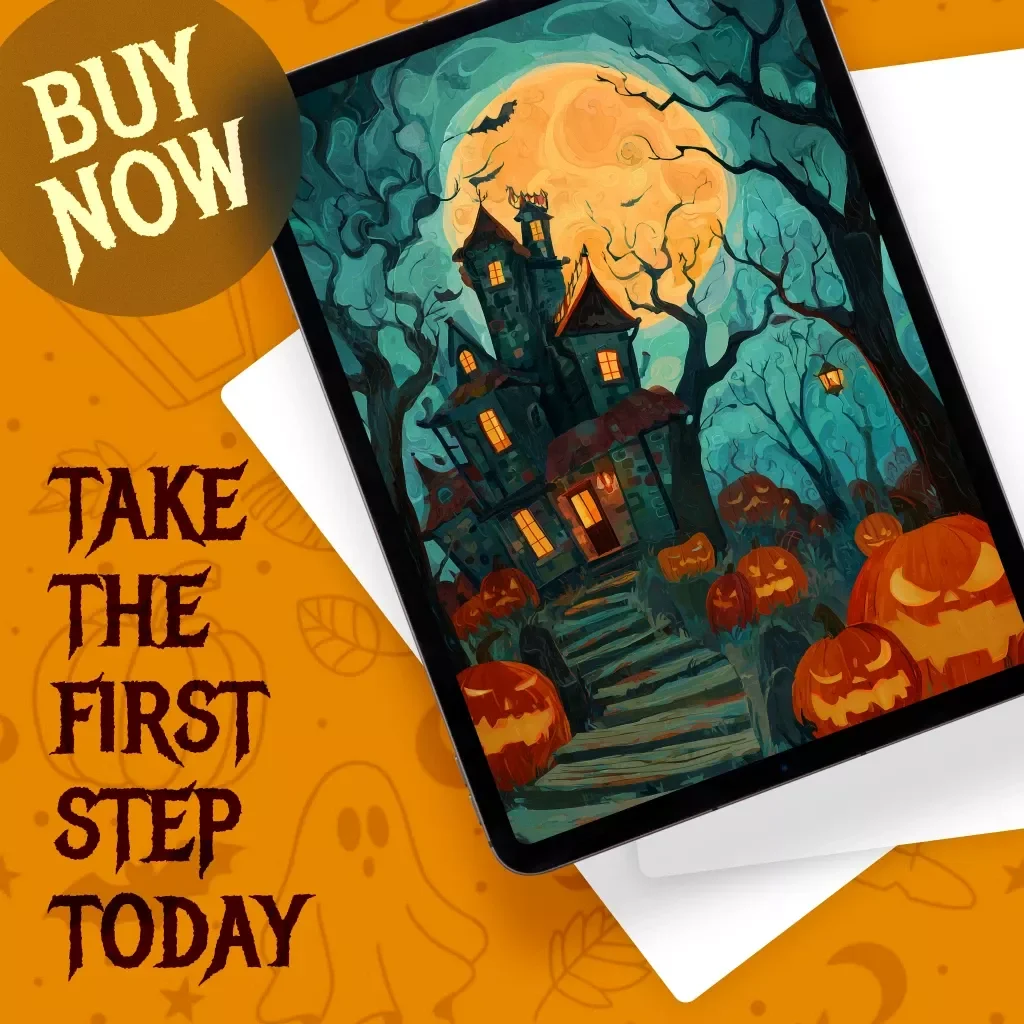 Spook-tacular Halloween Painting Checklist | Digital Download for Creative Halloween Painting Ideas, DIY Haunted Art & Spooky Painting Inspiration